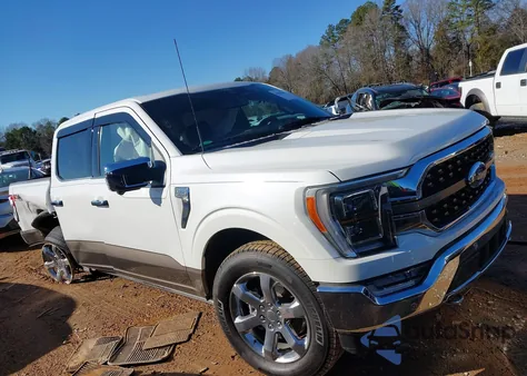 2022 Ford F-150 King Ranch z USA, uszkodzony, nr VIN 1FTFW1E8XNFB87393